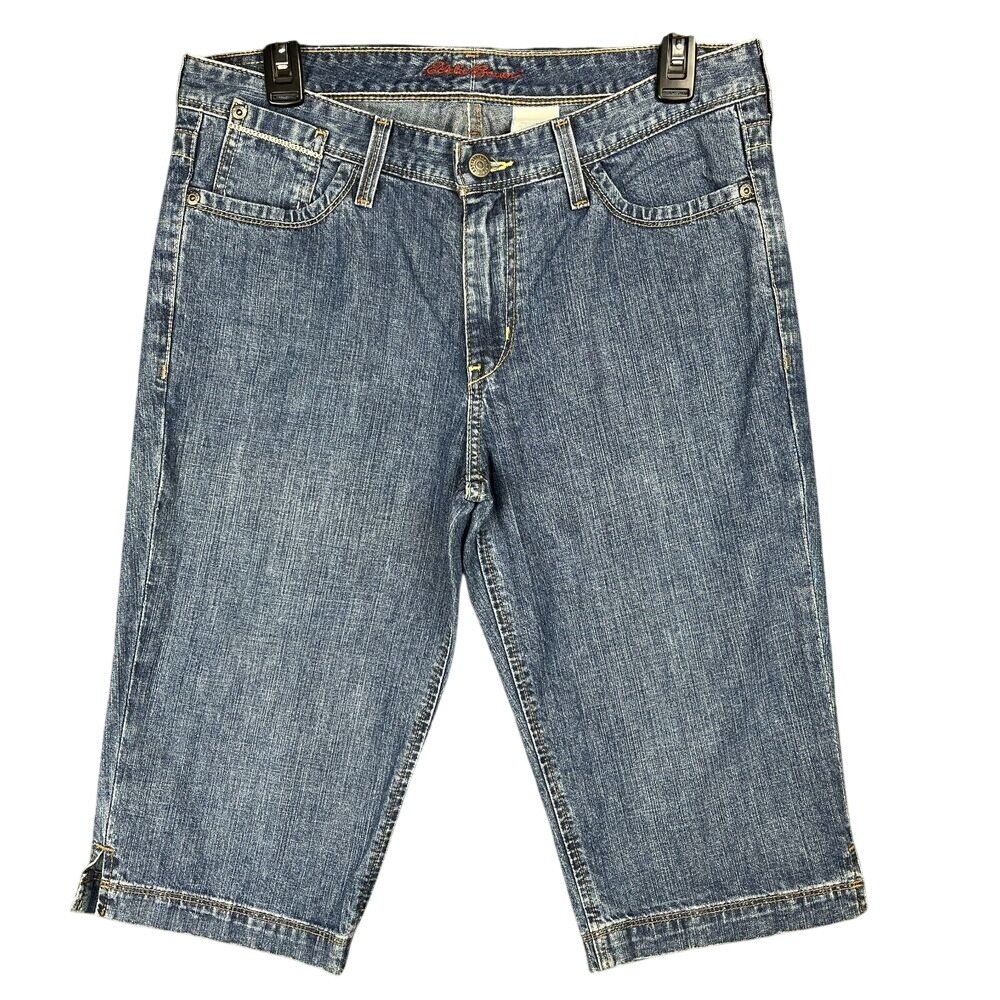 Eddie Bauer Shorts‎ Women 10 Mid Rise Casual Stretch Clean Classic Lifestyle Fit